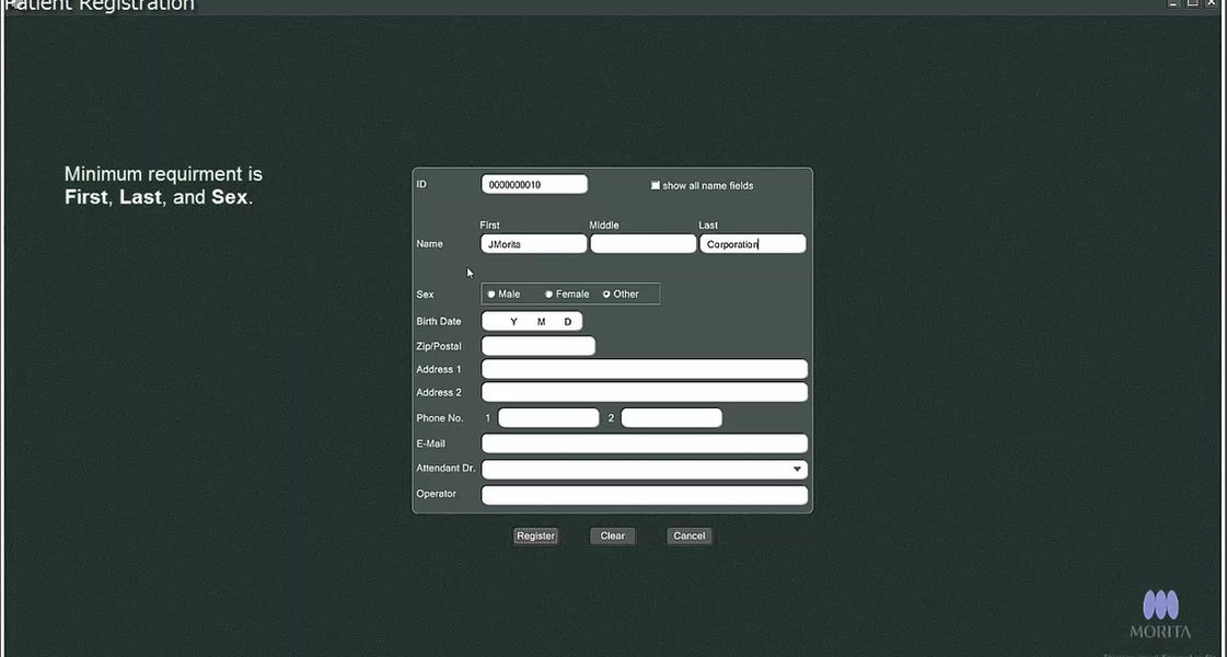 i-Dixel Patient Registration